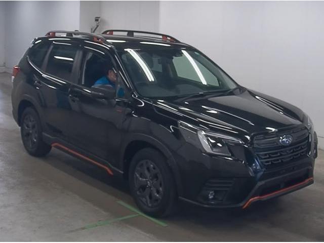 Ref:AUX-24300337 SUBARU FORESTER 2022 1 2022 Subaru Forester black gasoline used car Japan export
