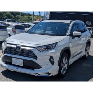 2020 Toyota Rav4 pearl hybrid used car Japan export