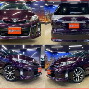 2014 Toyota Estima wine gasoline used car Japan export