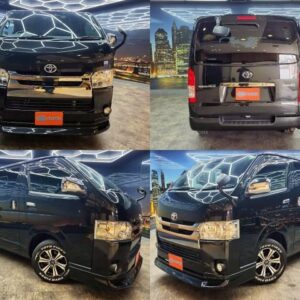 2019 Toyota Regius Ace Van black gasoline used car Japan export