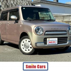 2014 Suzuki Alto Lapin Chocolat pink gasoline used car Japan export