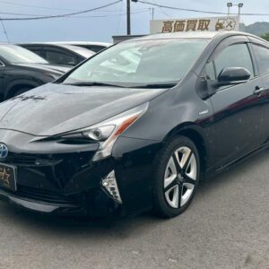 2019 Toyota Prius black gasoline used car Japan export