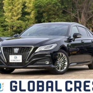 2018 Toyota Crown Hybrid black gasoline used car Japan export