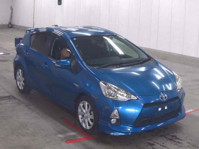 Ref:AUX-24314487 TOYOTA AQUA 2013 1 2013 Toyota Aqua blue gasoline used car Japan export
