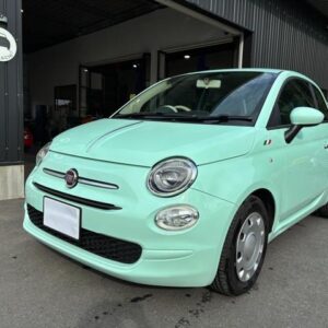 2016 Fiat 500 green gasoline used car Japan export