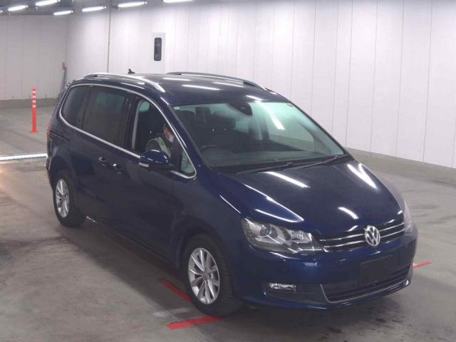 Ref:AUX-24316047 VOLKSWAGEN SHARAN 2018 1 2018 Volkswagen Sharan blue gasoline used car Japan export