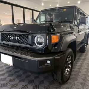 2025 Toyota Land Cruiser 70 black diesel used car Japan export
