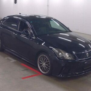 2012 Toyota Crown black gasoline used car Japan export