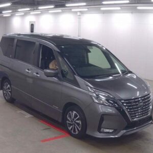 2019 Nissan Serena gray gasoline used car Japan export