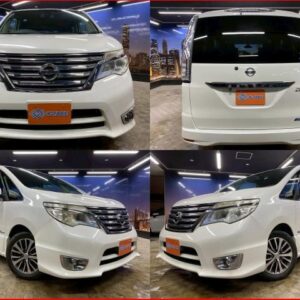 2015 Nissan Serena pearl gasoline used car Japan export