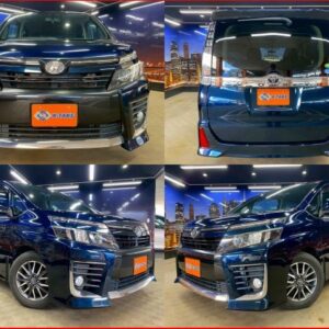 2014 Toyota Voxy blue gasoline used car Japan export
