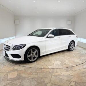 2017 Mercedes Benz C-Class Stationwagon white gasoline used car Japan export