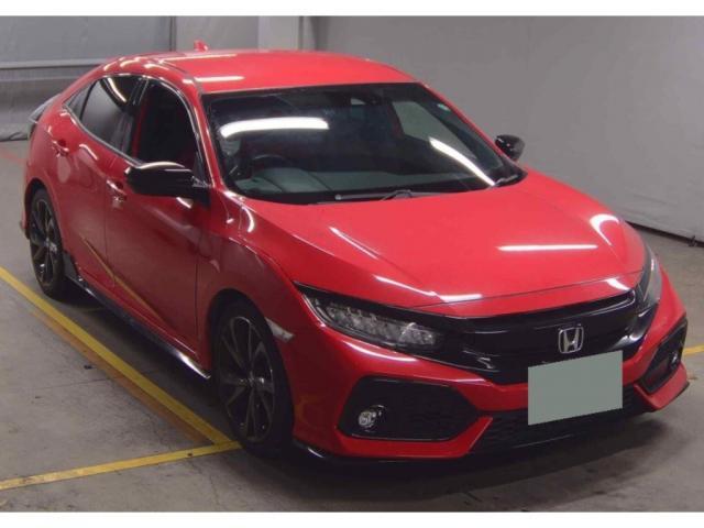 Ref:AUX-24320754 HONDA CIVIC 2018 1 2018 Honda Civic red gasoline used car Japan export