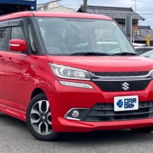 2016 Suzuki Solio Bandit red hybrid used car Japan export