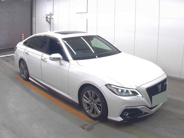Ref:AUX-24321141 TOYOTA CROWN HYBRID 2021 1 2021 Toyota Crown Hybrid pearl gasoline used car Japan export