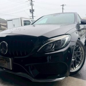 2015 Mercedes Benz C-Class black gasoline used car Japan export
