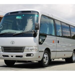 2014 Toyota Coaster silver diesel used car Japan export