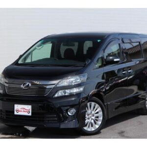 2012 Toyota Vellfire black gasoline used car Japan export