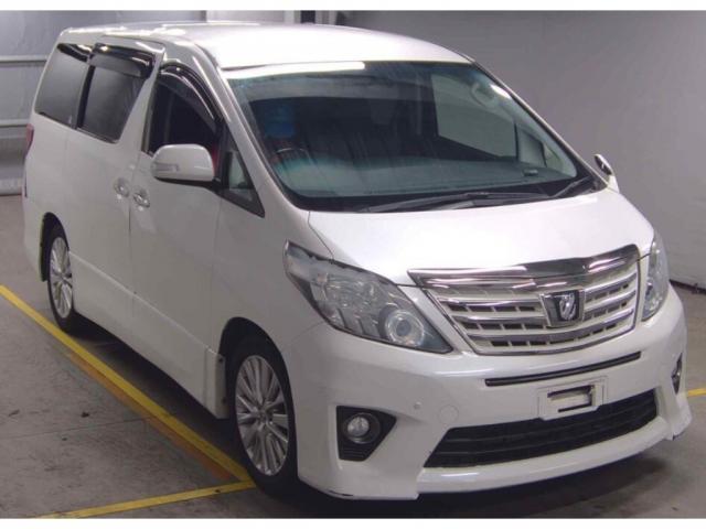 Ref:AUX-24321268 TOYOTA ALPHARD 2013 1 2013 Toyota Alphard pearl gasoline used car Japan export