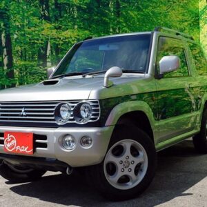 2001 Mitsubishi Pajero Mini silver gasoline used car Japan export