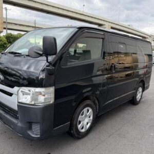 2014 Toyota Hiace Van black diesel used car Japan export