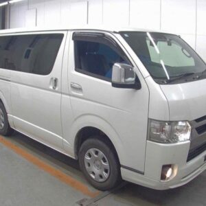 2021 Toyota Hiace Van pearl diesel used car Japan export