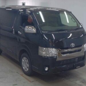 2017 Toyota Hiace Van black diesel used car Japan export