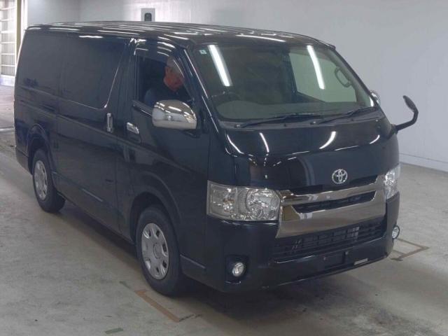 Ref:AUX-24325671 TOYOTA HIACE VAN 2017 1 2017 Toyota Hiace Van black diesel used car Japan export
