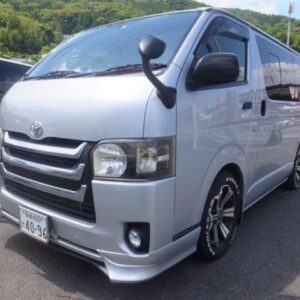 2014 Toyota Hiace Van silver diesel used car Japan export