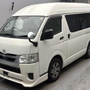 2021 Toyota Hiace Van white diesel used car Japan export