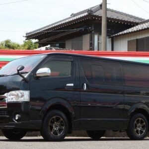 2019 Toyota Hiace Van black gasoline used car Japan export