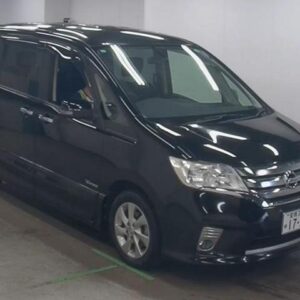 2013 Nissan Serena black gasoline used car Japan export