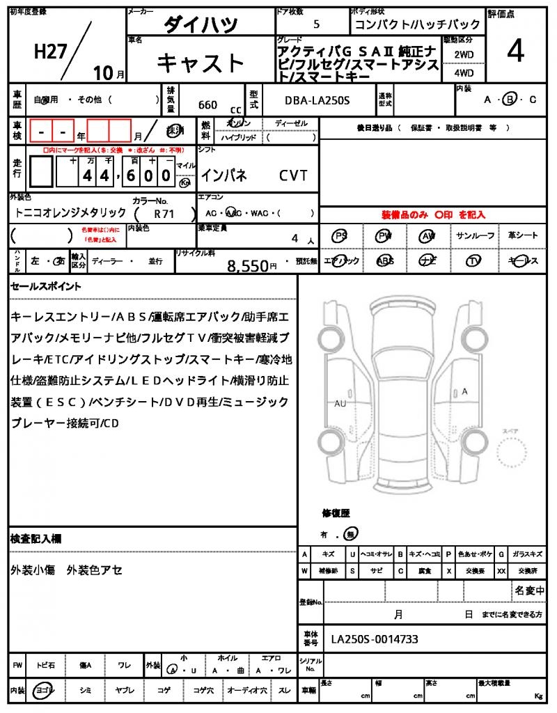 Ref:AUX-24338638 DAIHATSU CAST 2015 21 Ref:AUX-24338638 DAIHATSU CAST 2015 - Image 21