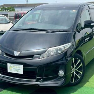2012 Toyota Estima black gasoline used car Japan export