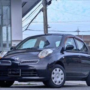 2009 Nissan March black gasoline used car Japan export