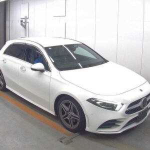 2019 Mercedes Benz A-Class white gasoline used car Japan export