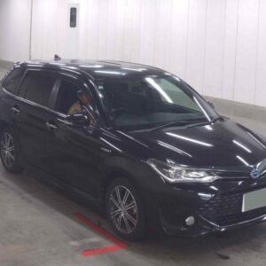 2015 Toyota Corolla Fielder black gasoline used car Japan export