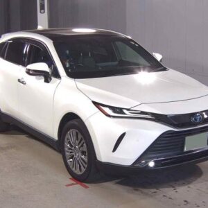 2022 Toyota Harrier Hybrid white gasoline used car Japan export