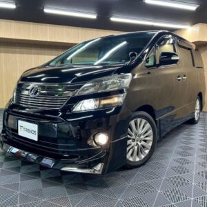 2012 Toyota Vellfire black gasoline used car Japan export