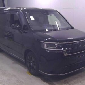2023 Honda Stepwagon black gasoline used car Japan export