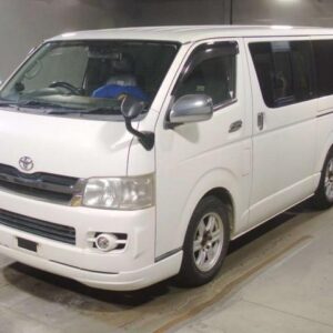 2009 Toyota Regius Ace Van white diesel used car Japan export