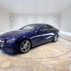 2017 Mercedes Benz E-Class blue gasoline used car Japan export