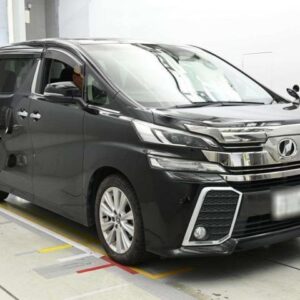 2015 Toyota Vellfire black gasoline used car Japan export