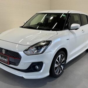 2017 Suzuki Swift white hybrid used car Japan export
