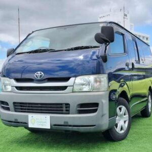 2010 Toyota Hiace Van blue gasoline used car Japan export