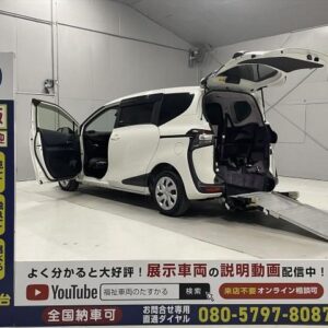 2017 Toyota Sienta pearl gasoline used car Japan export
