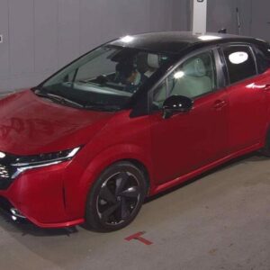 2022 Nissan Aura red gasoline used car Japan export