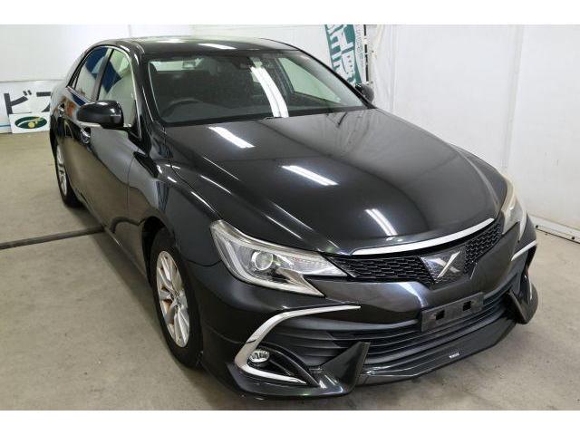 Ref:AUX-24365271 TOYOTA MARK X 2017 1 2017 Toyota Mark X black gasoline used car Japan export