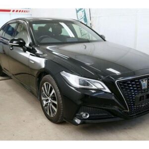2019 Toyota Crown Hybrid black hybrid used car Japan export