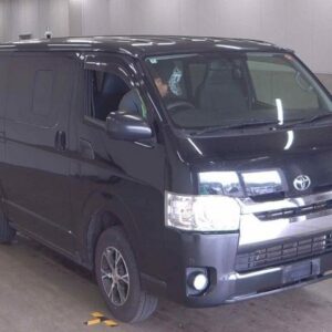 2016 Toyota Hiace Van black diesel used car Japan export